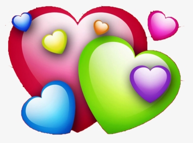 Colorful Hearts, HD Png Download, Transparent PNG