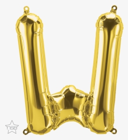 W Gold - Balloon Letter W, HD Png Download, Transparent PNG