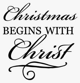 Christian Christmas Clipart Black And White Clipart - Christmas, HD Png Download, Transparent PNG
