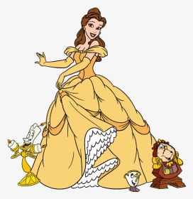 Belle Lumiere And Cogsworth, HD Png Download, Transparent PNG