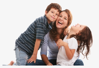 Mother Daughter Son Picture Poses, HD Png Download, Transparent PNG