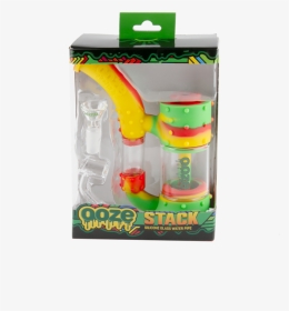 Ooze Stack Pipe Rasta Box - Ooze Stack Silicone Water Pipe, HD Png Download, Transparent PNG