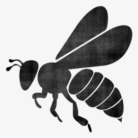 Vector Silhouette Bee Png, Transparent Png, Transparent PNG