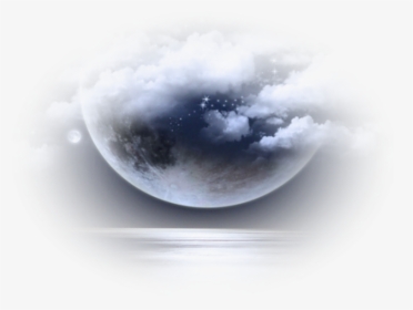 #moon #clouds #background #overlay #aesthetic #icon - Moon Overlay Png, Transparent Png, Transparent PNG