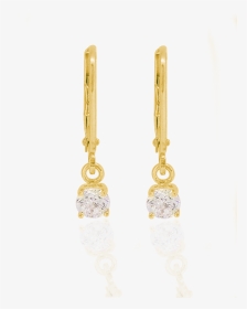 Brienne Simple Drop Hook Earrings In Gold - Earrings, HD Png Download, Transparent PNG