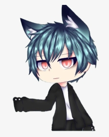 gach Leader He Has A Vampire Bite And A Scar - Boca Realista Gacha Life, HD  Png Download , Transparent Png Image - PNGitem