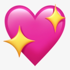 #heart #emoji #iphone #อีโมจิไอโฟน #emoji Iphone - Sparkle Heart Emoji Transparent Background, HD Png Download, Transparent PNG