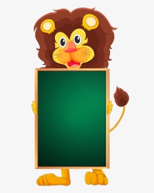 Animal Wall Mural- Frame Fun Clipart , Png Download - Bear Holding An Empty Board, Transparent Png, Transparent PNG