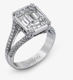 18k White Gold Diamond Engagement Ring - Different Wedding Ring Styles, HD Png Download, Transparent PNG