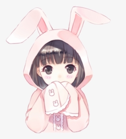 Cute Anime Girl Drawing, HD Png Download, Transparent PNG