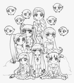 28 Collection Of Cute Kawaii Girl Coloring Pages - Kawaii Girl Colouring Page, HD Png Download, Transparent PNG