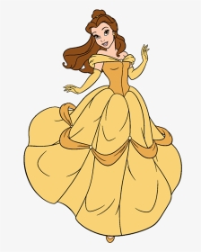 Beauty And The Beast&belle Clip Art Image 4 - Belle From Beauty And The Beast Clipart, HD Png Download, Transparent PNG