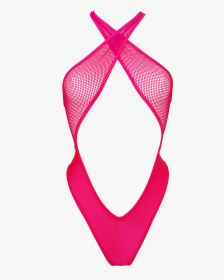 Anastasia Sexy Fishnet Rave Bodysuit / Neon Pink,bodysuits - Lingerie Top, HD Png Download, Transparent PNG