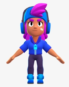 Shelly Brawl Stars T Pose, HD Png Download, Transparent PNG