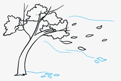 How To Draw Falling Leaves - Fall Leaves Drawing Easy, HD Png Download, Transparent PNG
