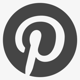 Black Pinterest Logo Vector, HD Png Download, Transparent PNG