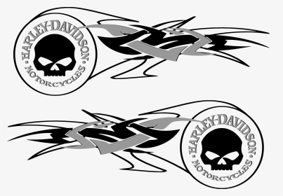 Harley Davidson Decals, Stencil Vinyl, Stencils, Tank - Sticker Harley Davidson Skull, HD Png Download, Transparent PNG
