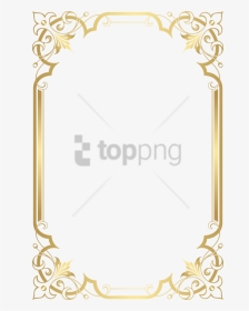 Free Png Gold Border Frame Png Image With Transparent - Frame Borders Free Transparent, Png Download, Transparent PNG