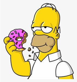 Donut Homer Simpson, HD Png Download, Transparent PNG