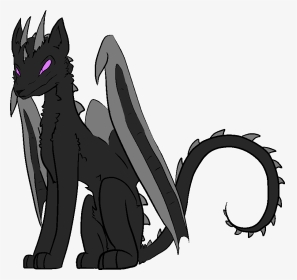 Banner Black And White Library Ota Enderdragon Dracaton - Cartoon, HD Png Download, Transparent PNG