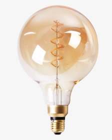 Led Lamp Filament Bol Spiraal Klein Ø15 Cm - Led Lamp Druppel, HD Png Download, Transparent PNG