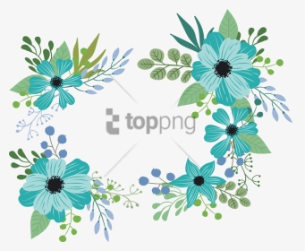 Free Png Blue Green Flower Png Image With Transparent - Blue Green Flower Png, Png Download, Transparent PNG