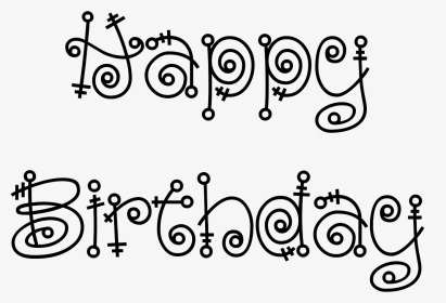 Fun Fonts Happy Birthday, HD Png Download, Transparent PNG