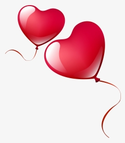 Heart Balloons Png Clipart Image - Love Heart Balloons Png, Transparent Png, Transparent PNG