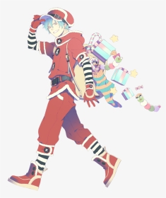 Santa Claus Anime Boy, HD Png Download, Transparent PNG