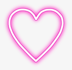 #neon #heart #love #freetoedit #pink #귀여운 #可愛い #mimi - Heart, HD Png Download, Transparent PNG