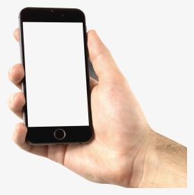 Phone In Hand Png - Hands On Phone Png, Transparent Png, Transparent PNG
