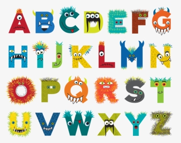 My Abc Book Clipart Image Library Stock 19 Alphabet - Font Monsters, HD Png Download, Transparent PNG