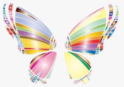 This Free Icons Png Design Of Rgb Butterfly Silhouette - Graphic Design, Transparent Png, Transparent PNG