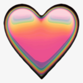 #heart #hearts #emoji #holo #holographic #freetoedit - Heart, HD Png Download, Transparent PNG