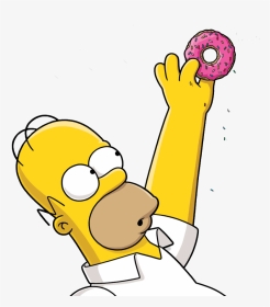 Emoticoon De Homero - Donut Homer Simpson, HD Png Download, Transparent PNG