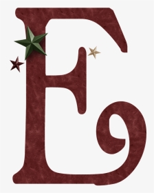E Burgandy - E Christmas Letter Png, Transparent Png, Transparent PNG