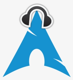 Headphones And Arch Linux Logo - Logo Arch Linux, HD Png Download, Transparent PNG