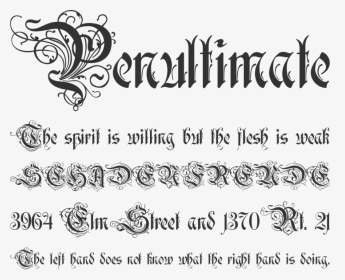 Rothenburg Decorative - Decorative Gothic Font, HD Png Download, Transparent PNG