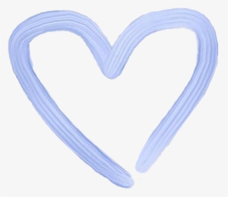 #blue #heart #tint #paint #aesthetic #coração #draw - Blue Heart Draw Png, Transparent Png, Transparent PNG