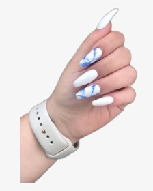 Acrylic Winter Nails Coffin, HD Png Download, Transparent PNG