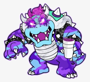 #aesthetic #bowser #cyberpunk - Cartoon, HD Png Download, Transparent PNG