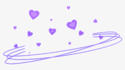 #crown #heart #hearts #purple #purplehearts #purpleheart - Corona De Corazones Png, Transparent Png, Transparent PNG