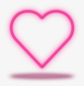 #neon #неон #heart #love #valentinesday #frame #4asno4i, HD Png Download, Transparent PNG