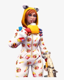 Free 3d Render Of The Onesie Skin For Anyone To Use - Skin Fortnite Png 3d, Transparent Png, Transparent PNG