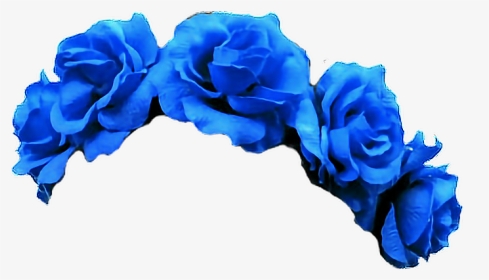 #flowers #crown #blue #freetoedit - Blue Flower Crown Png, Transparent Png, Transparent PNG