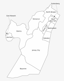 Hudson County City Map, HD Png Download, Transparent PNG