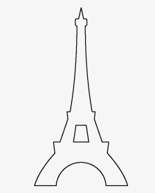 Simple Eiffel Tower Drawing At Getdrawings - Line Art, HD Png Download, Transparent PNG