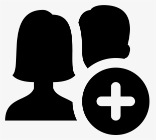 Add User Group Woman Man Icon - Ícone De Cadastro Png, Transparent Png, Transparent PNG