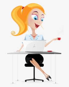 Character Http Www Dailystockphoto - Woman Business Cartoon Transparent, HD Png Download, Transparent PNG