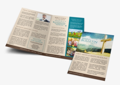 Classic Church Bulletin Template Preview - Flyer, HD Png Download, Transparent PNG